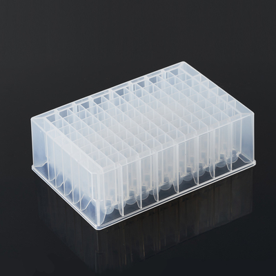 実験室の消耗品 2.2ml 96 の深い井戸の版の平らな/丸底の透明