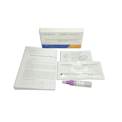 Lumigenex Helicobacter Pyloriの抗原の急速なテスト キットのコロイド状の金のセリウムは証明しました