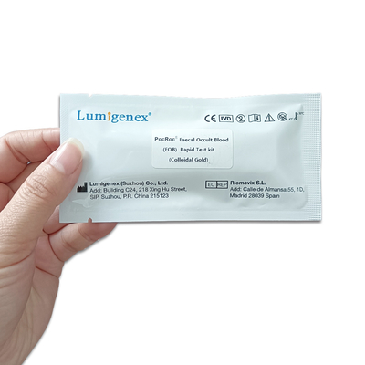 Lumigenex PocRoc FOB の急速なテスト キットのコロイド状の金のセリウムは証明しました