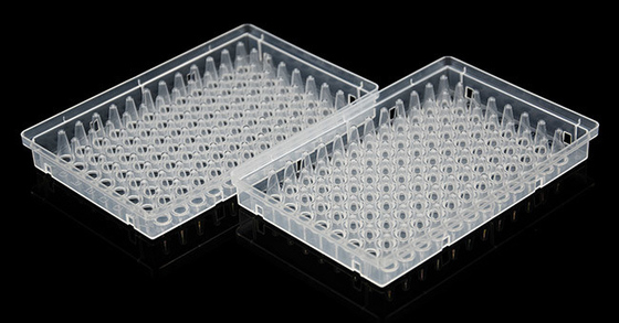 フルスカート PCR 消耗品 0.1ml UV 透明 96 ウェルプレート 使い捨て