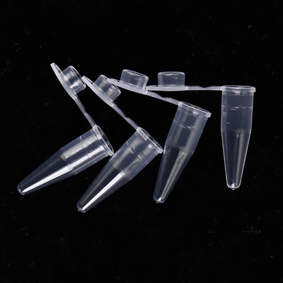 フラットキャップ付き透明PCR消耗品0.6ml PCRシングルチューブ