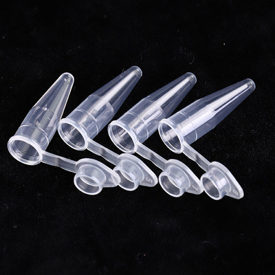 フラットキャップ付き透明PCR消耗品0.6ml PCRシングルチューブ