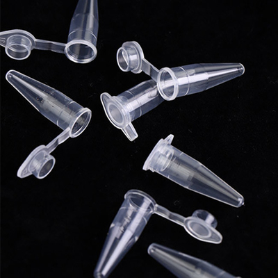 フラットキャップ付き透明PCR消耗品0.6ml PCRシングルチューブ