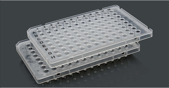 使い捨て可能なクリア ABI 96 ウェルスカート PCR プレート ポリプロピレン