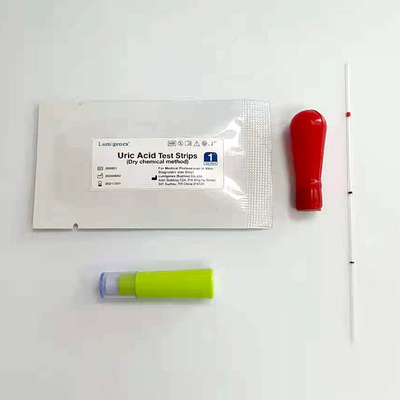 乾燥した化学分析のセリウム 20μL の血の尿酸テスト ストリップ