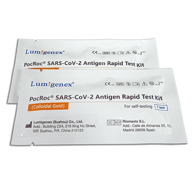 SARS-CoV-2 Antigen Rapid Test Kit for Self Testing CE 認定